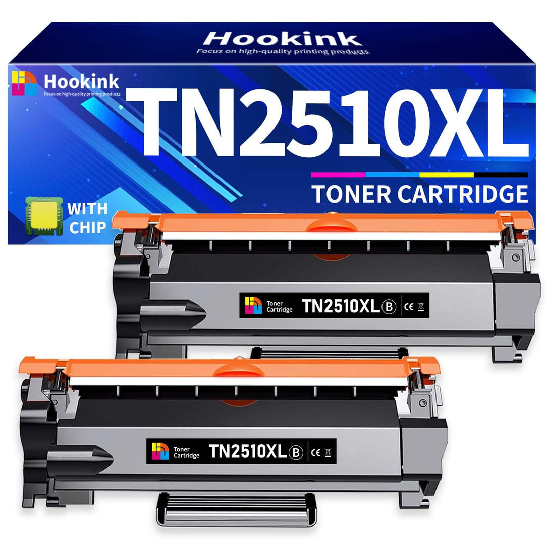 2er-Schwarz TN2510XL TN-2510XL HL-L2400DW Toner Kompatibel für Brother TN-2510 XL TN 2510XL TN2510 X