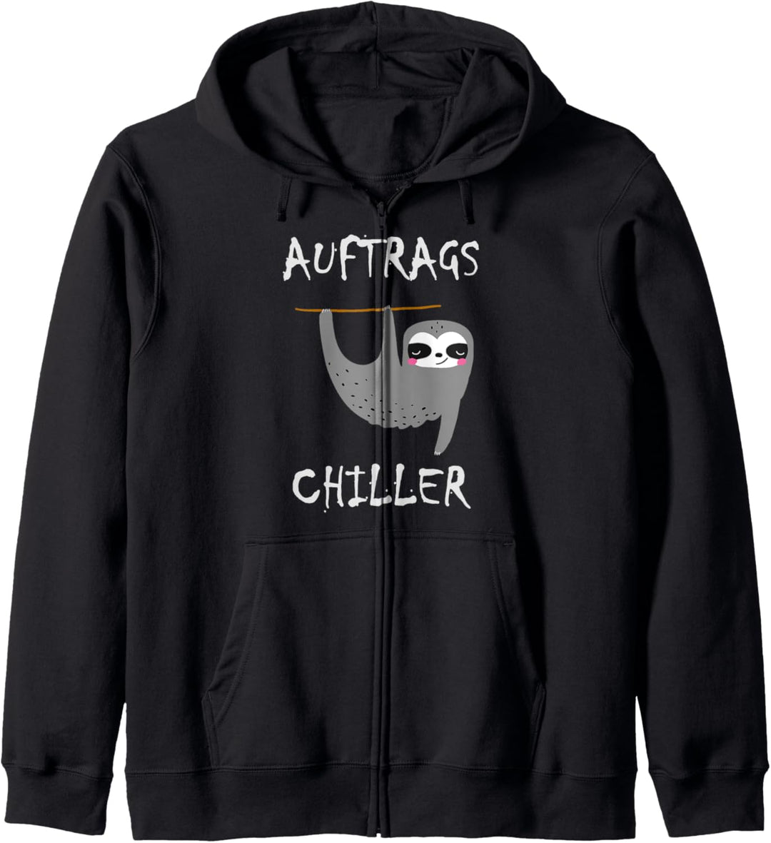 Auftrags-Chiller Geschenk / Faultier Outfit für Faule Kapuzenjacke