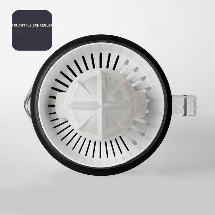 BLACK+DECKER Elektrische Zitruspresse | BXCJ30E | 30W | 1 Liter | Mit Glaskanne | Weiss-Transparent