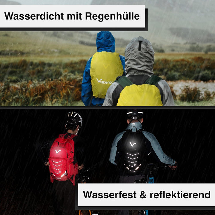 Valkental - Innovativer Rucksack mit perfekter Aufteilung (22L) Erweiterbares Volumen (Kein Schwitze