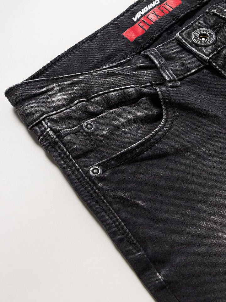Vingino Mädchen Bettine Jeans, Black Vintage