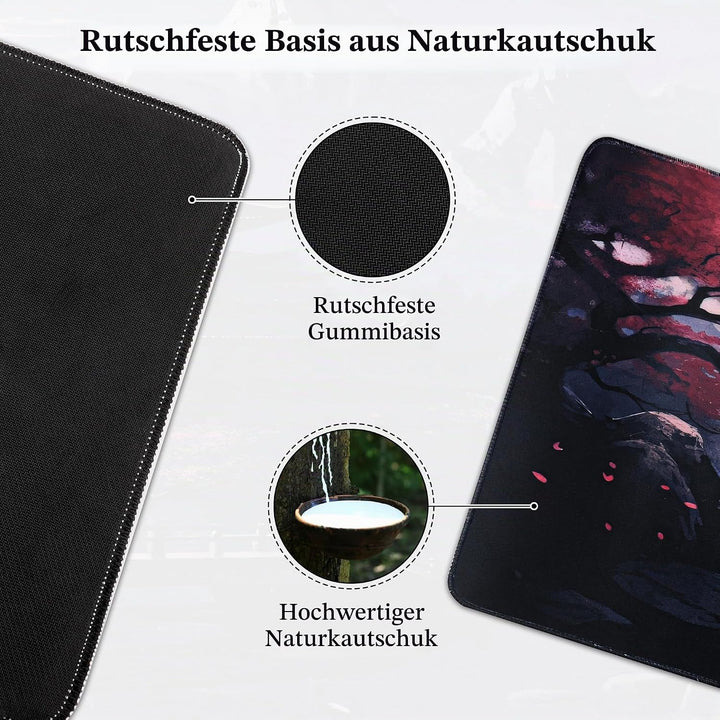 XXL Gaming Mauspad - 1200 x 400mm Mousepad - Schunterlage Large Size - verbessert Präzision und Gesc