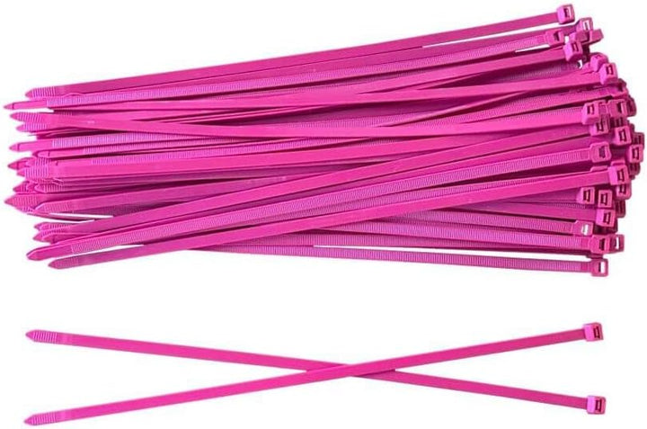 BeBo Kabelbinder Pink 9.0 x 610 mm I 100 Stück stabil &amp; vielseitig für den Innen &amp; Aussenbereich I e
