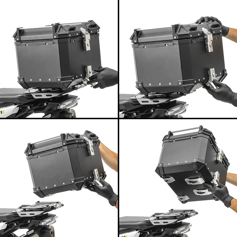 Alu Topcase für BMW R 1200 GS / Adventure Aluminium Bagtecs XB45 silber