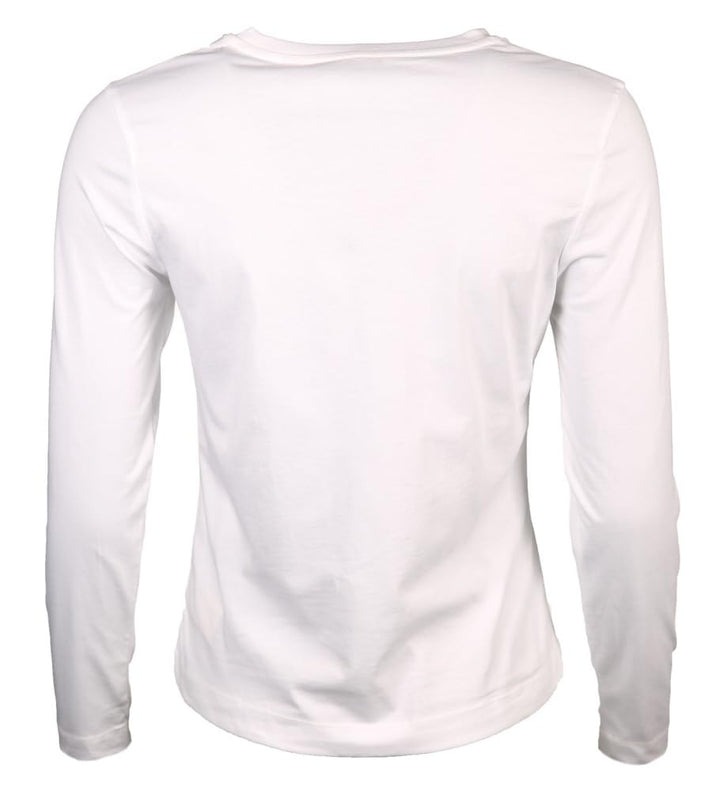 GANT Damen Reg Shield Ls T-Shirt XL Weiss, XL Weiss