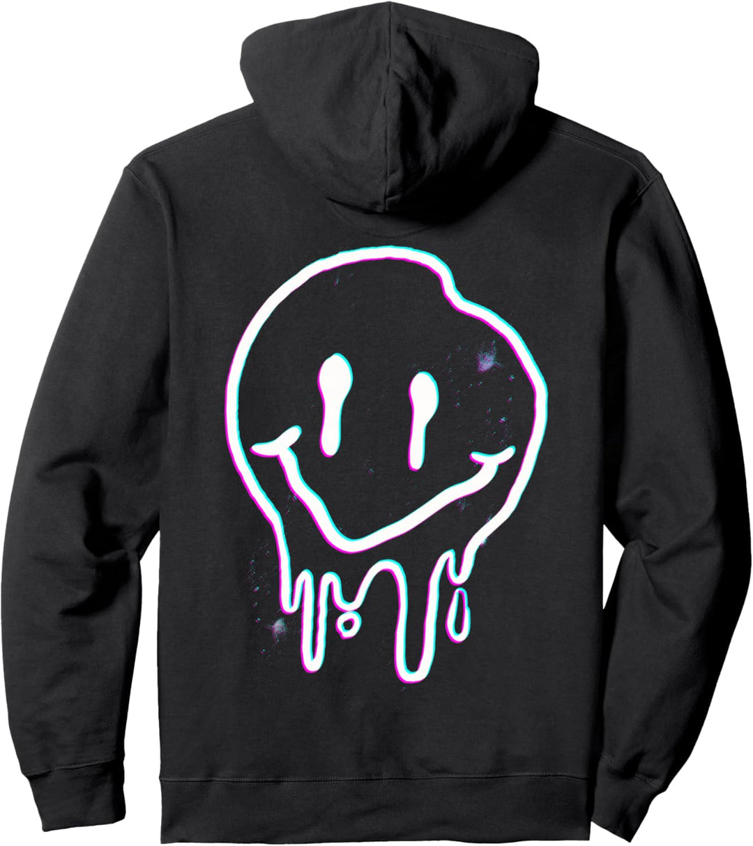 Backprint Gesicht für EDM Raver Festival Pullover Hoodie