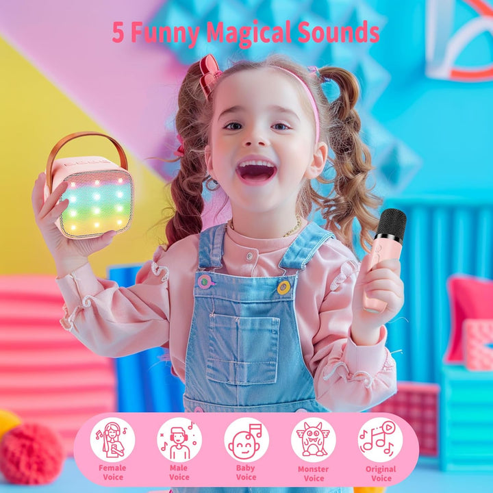 Karaoke Maschine Kinder Ankuka Karaoke Maschine für Kinder Erwachsene Karaoke Anlage mit 2 Mikrofone