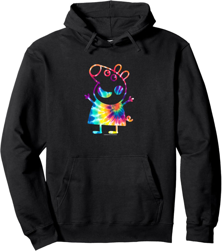 Peppa Pig Tie Dye Portrait Pullover Hoodie