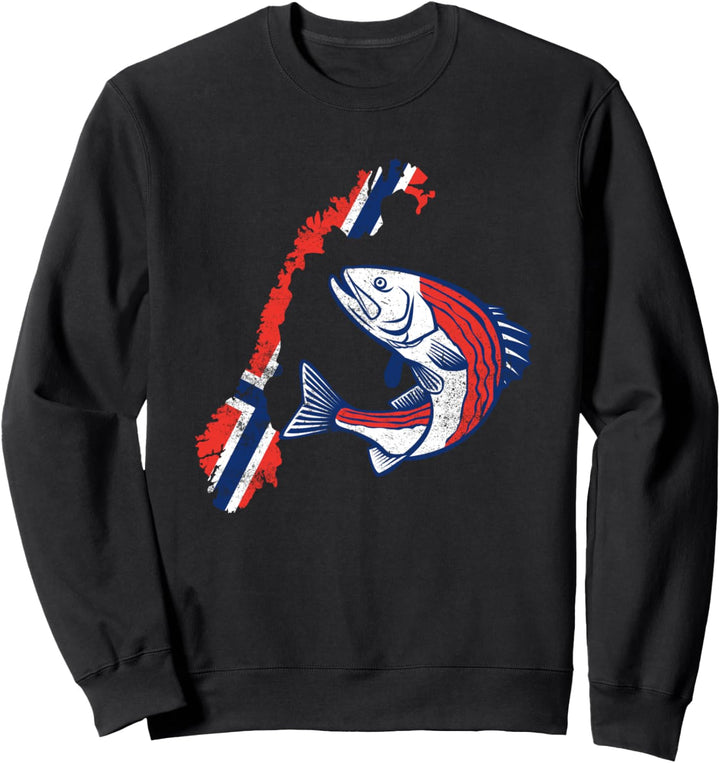 Norwegen Angeltour Fishing Trip Angeln in Norwegen Sweatshirt