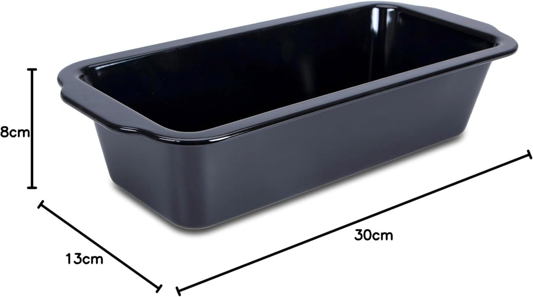 Städter we love baking Brotbackform EMAILLE Black Edition, 30x13x8 cm, Schwarz, emailliert, kratzfes