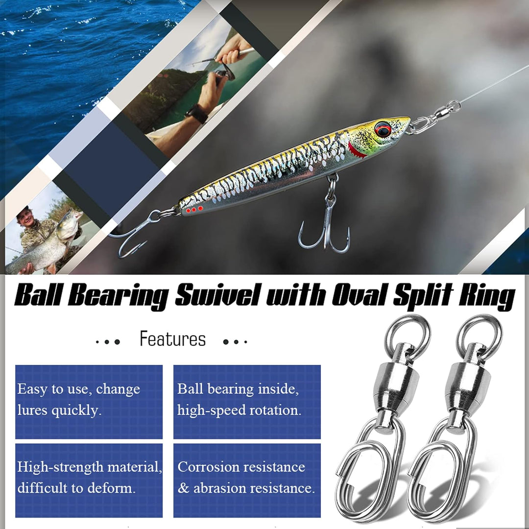 Kugellager Set Angeln Wirbel Snaps Rolling Kugellager Wirbel Angeln Snaps Lock Salzwasser Angeln Sna