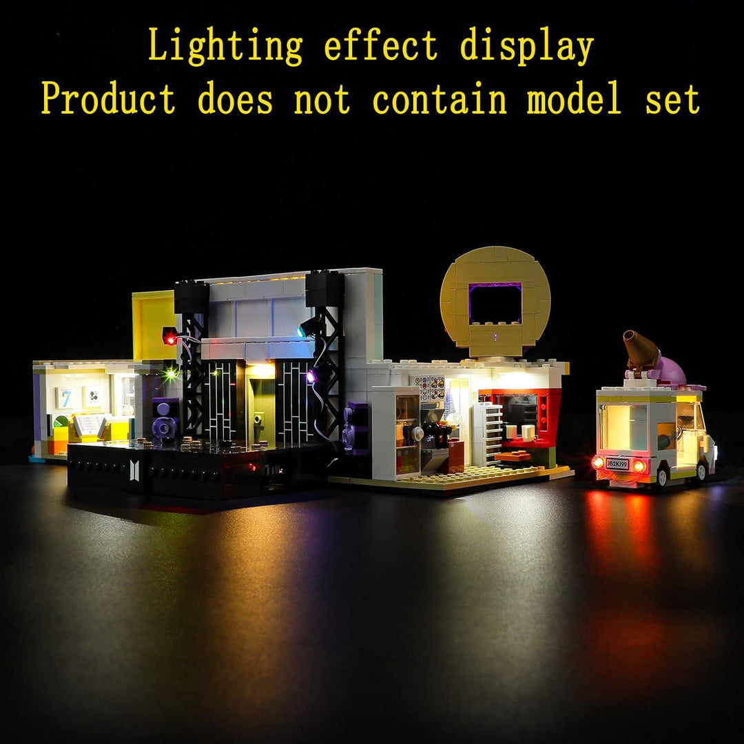 GEAMENT LED Licht-Set Kompatibel mit Lego BTS Dynamite - Beleuchtungsset für Ideas 21339 (Lego Set N