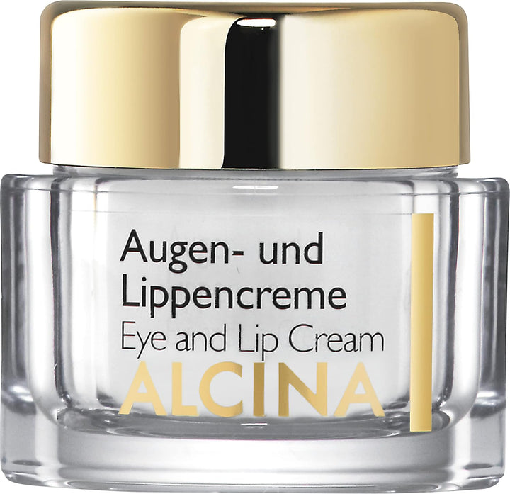 ALCINA Augen- und Lippencreme - 2 x 15 ml - Effekt &amp; Pflege - Intensive Lippenpflege und Augenpflege