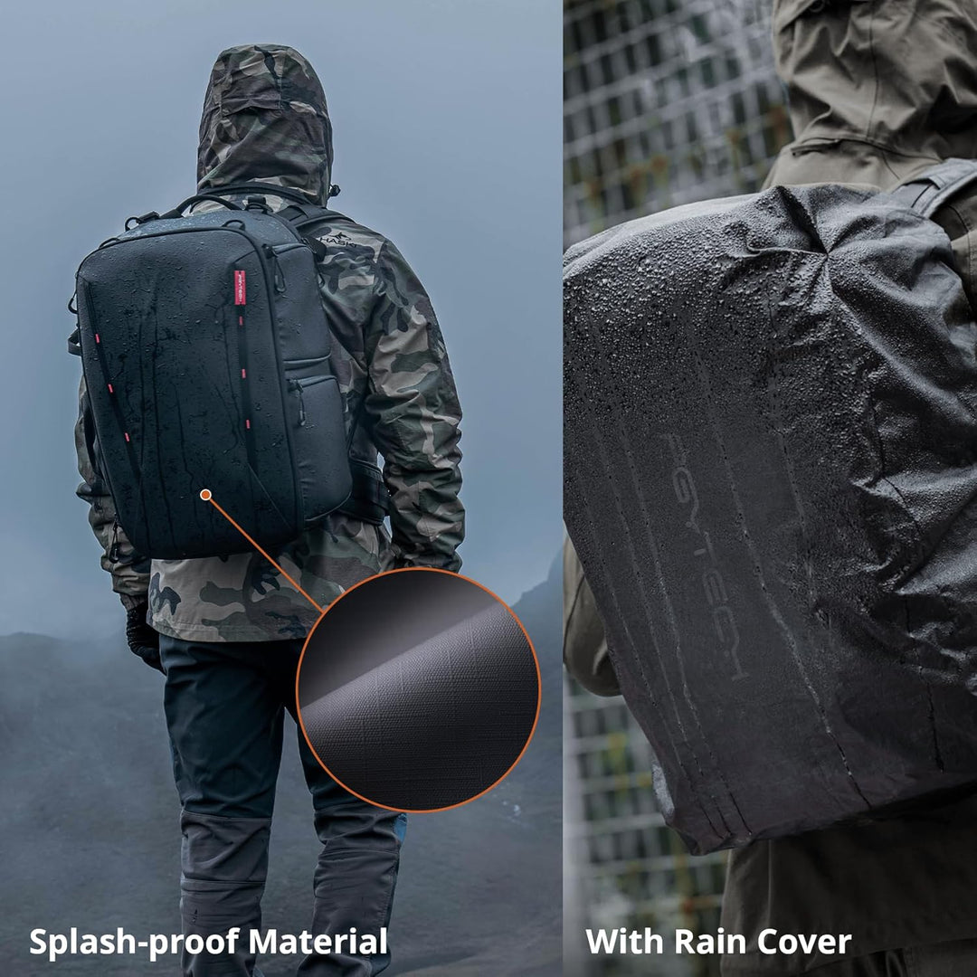 PGYTECH OneMo 2 Kamerarucksack mit Umhängetasche, wasserdichter professioneller Fotorucksack mit Lap