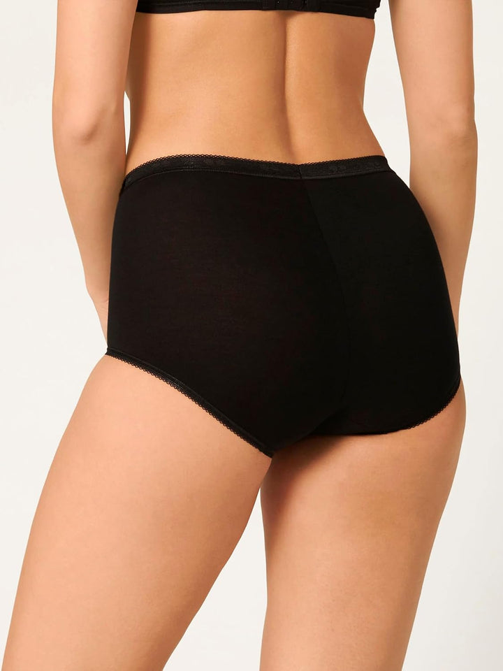 Sloggi Damen Basic+ Maxi C3p 54 Schwarz, 54 Schwarz