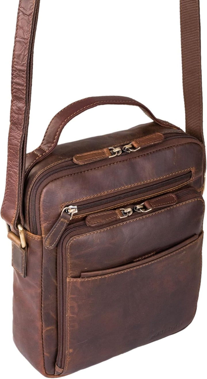 STILORD 'Ivan' Modische Männerhandtasche aus Premium Leder Messenger Bag Herren Tasche zum Umhängen