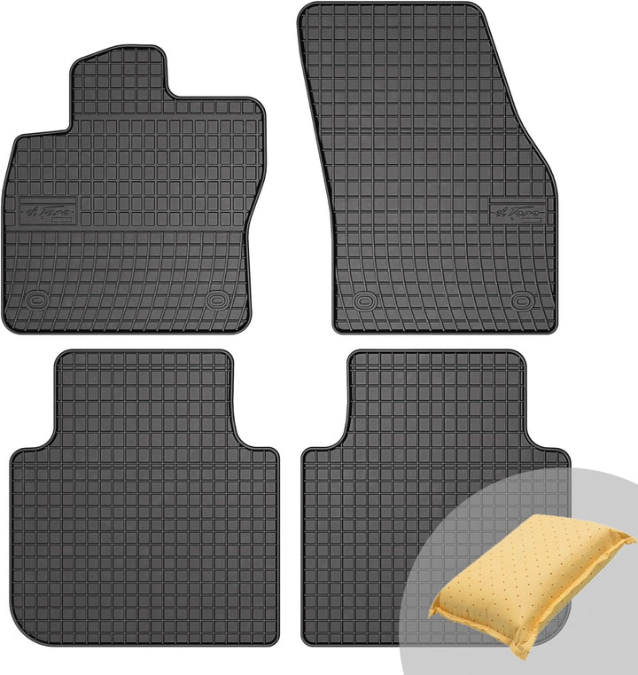 FROGUM EL Toro Gummimatten Ganzjähriges-Set von Autofussmatte Auto Fussmatten für SEAT Tarraco ab 20
