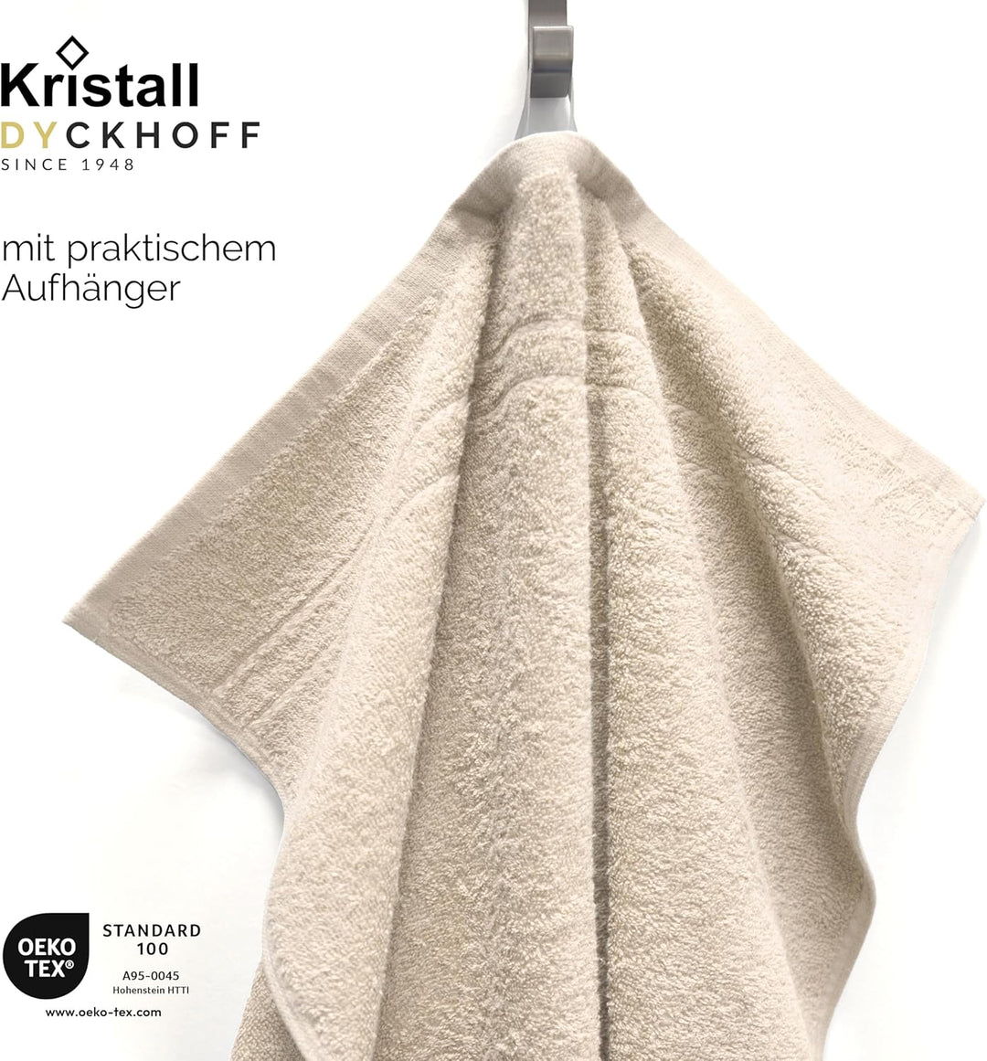 Dyckhoff Handtuch-Set, Baumwolle, beige, 26 x 36 cm, Beige