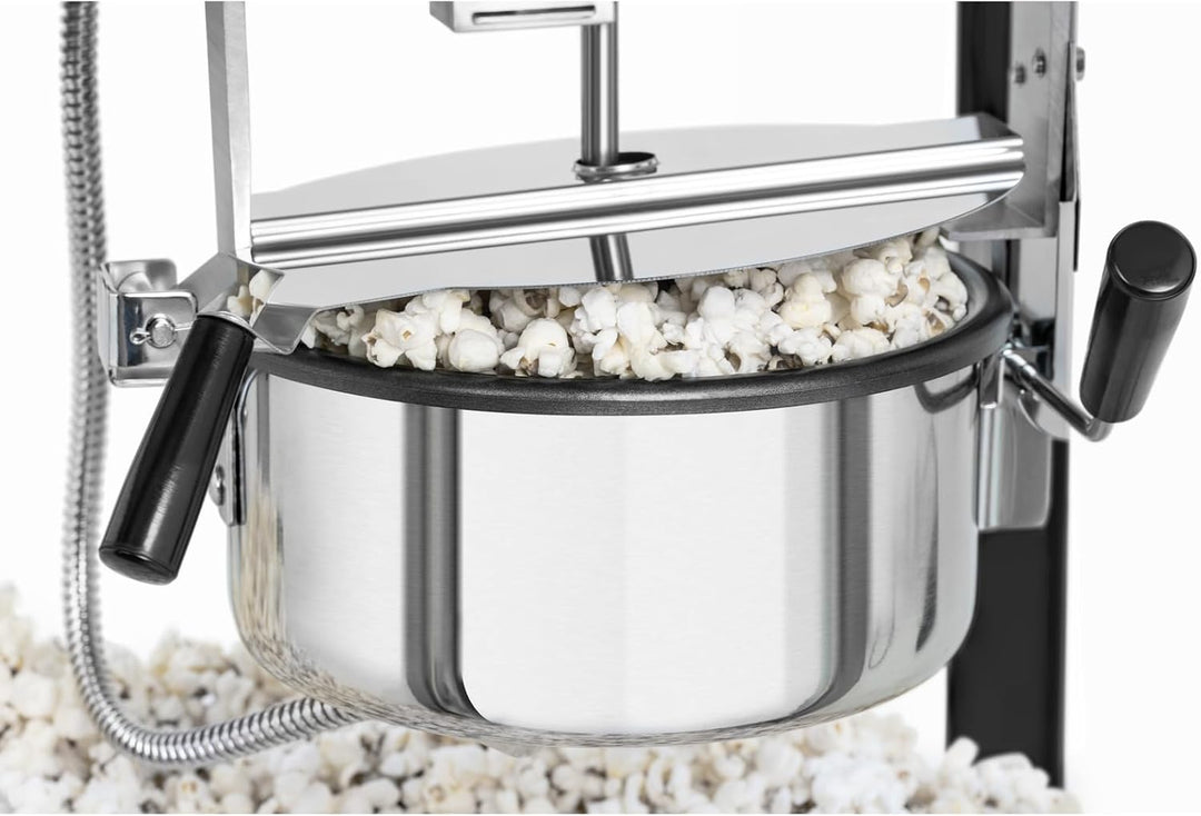 Royal Catering RCPS-BG1 Retro Popcornmaschine Popcornmaker Popcornautomat 1600 W 5 kg/h golden & sch