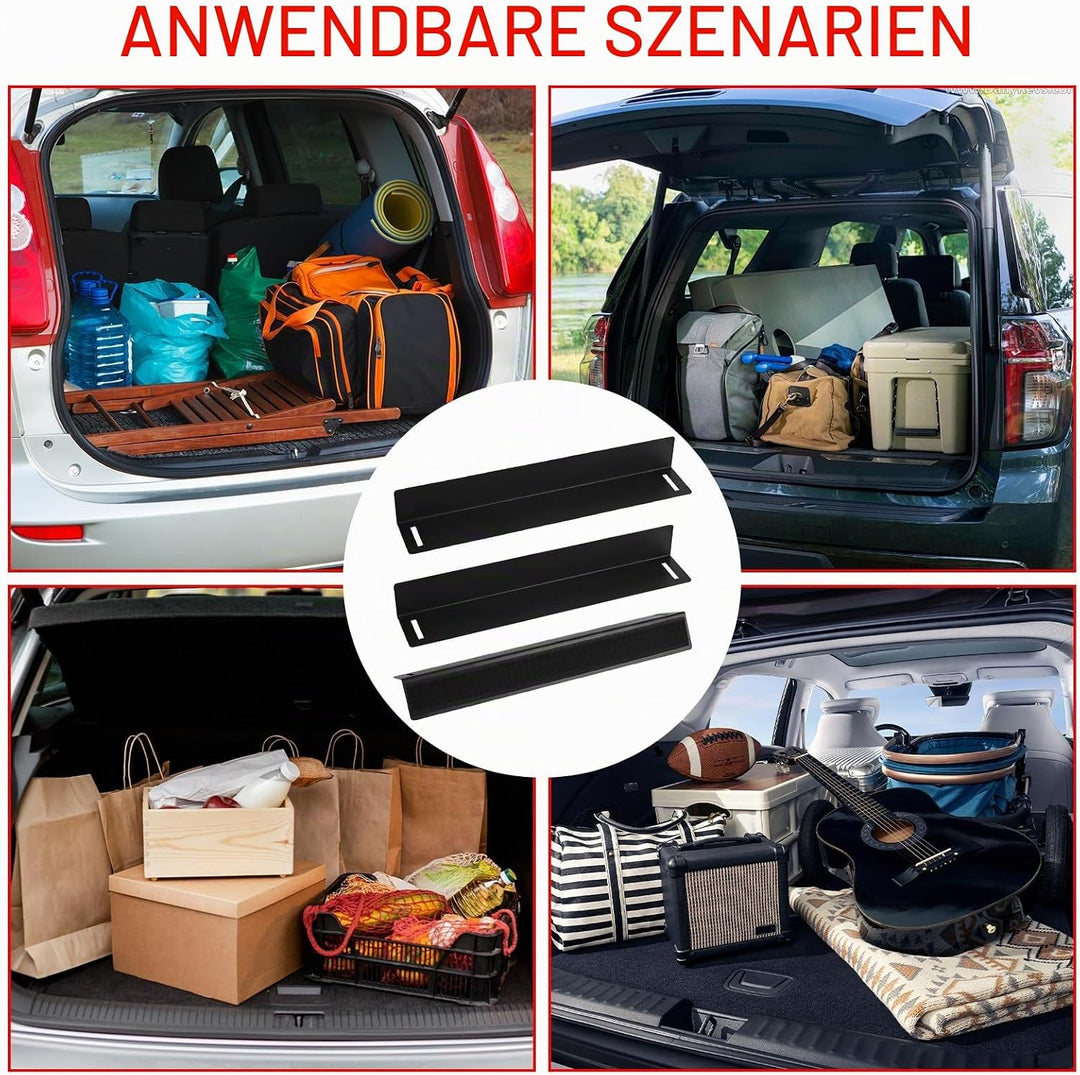 3 Stück Kofferraum Organizer Klett, 30 * 4 * 5 CM Gepäckfixierung Kofferraum Klett, Kofferraum Klett