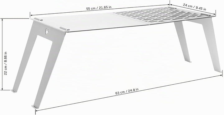 FENNEK 4 FIRE | steckbares Zubehör für Feuerschale FENNEK Hexagon | Grillplatte, Plancha, Grillrost