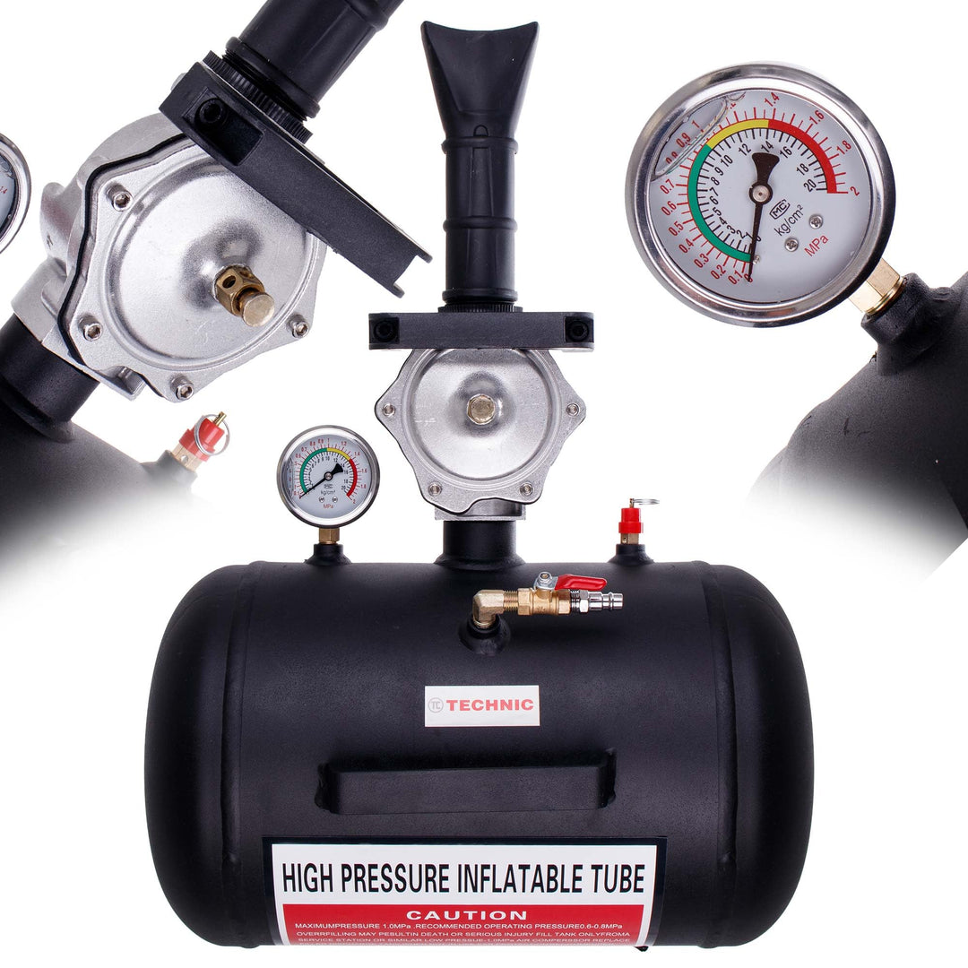 TC TECHNIC Inflator, Reifen, professioneller Reifenfüller, Schnelles Entlüften, Booster 20l, Reifens