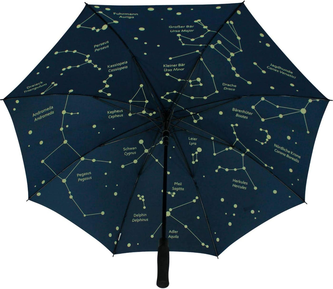 iX-brella Regenschirm Astro Sternenhimmel - Golfschirm Automatik XXL 130cm Sternenhimmel Golfschirm