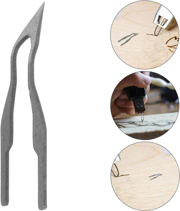 Garneck Holzbrennerstift Brennspitzen mit Drahtspitze Eisenmaterial für Exakte Holzgravur Hitzebestä