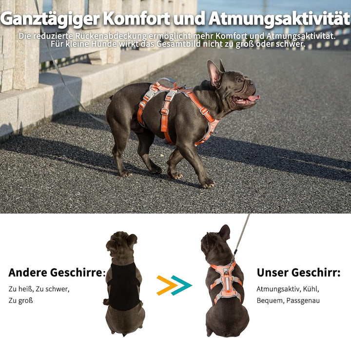 Huntboo Sicherheitsgeschirr Hund Ausbruchsicher,Sicheres Hundegeschirr No Escape,Reflektierendes Ges