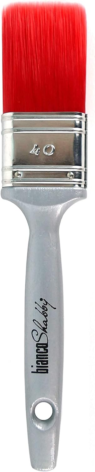 Chalk Paint Antik Weiss & Pinsel - Shabby Chic Vintage Extra Matt (1 Liter) + Professioneller Pinsel