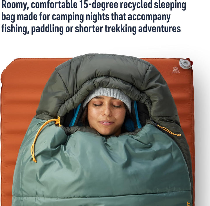 SEA TO SUMMIT - Boab Schlafsack aus Kunstfaser (–9 °C) - Rechteckig - Durchgehender Reissverschluss