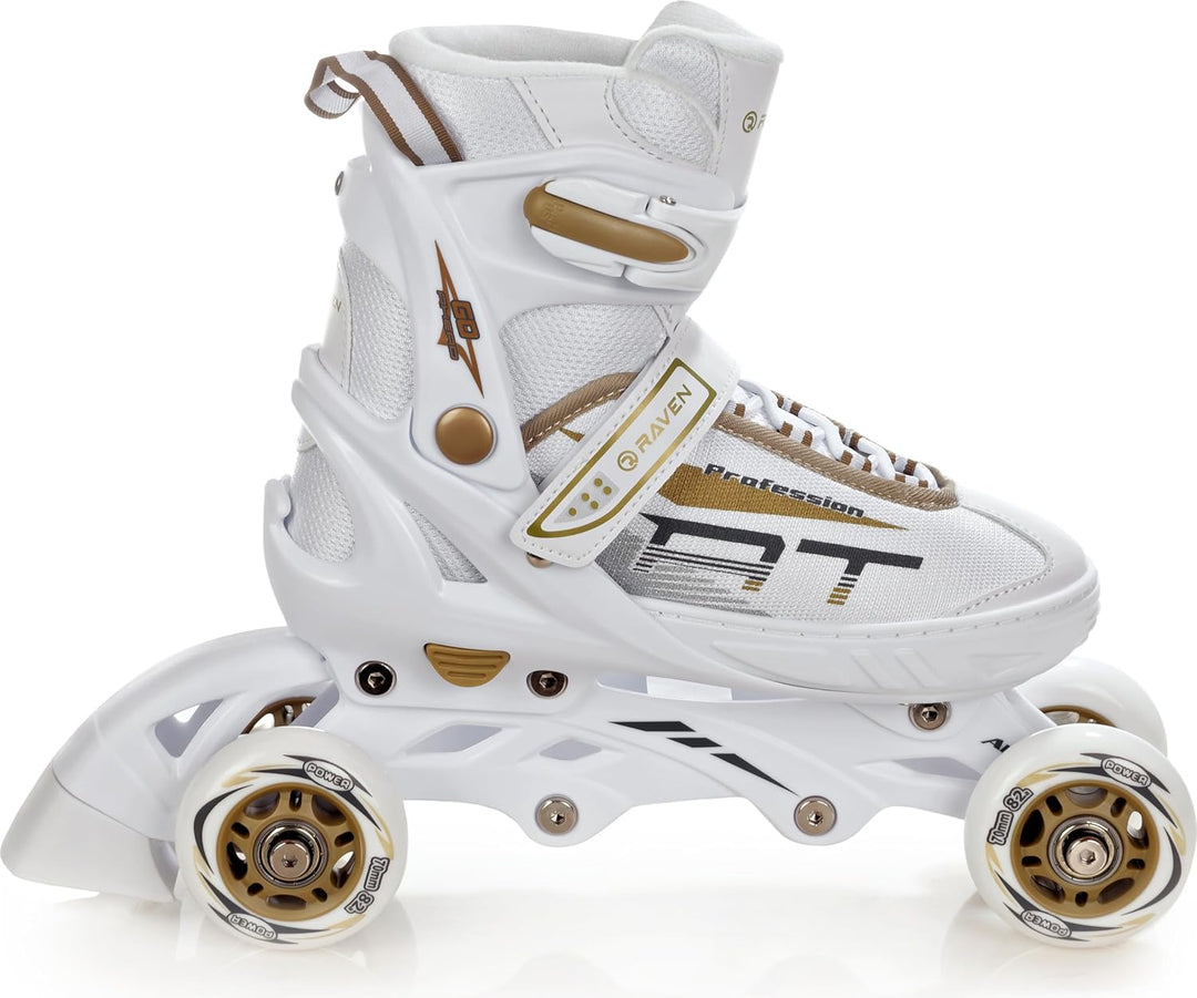 RAVEN Profession 3in1 Inlineskates Triskates Rollschuhe Inliner für Kinder und Erwachsene verstellba