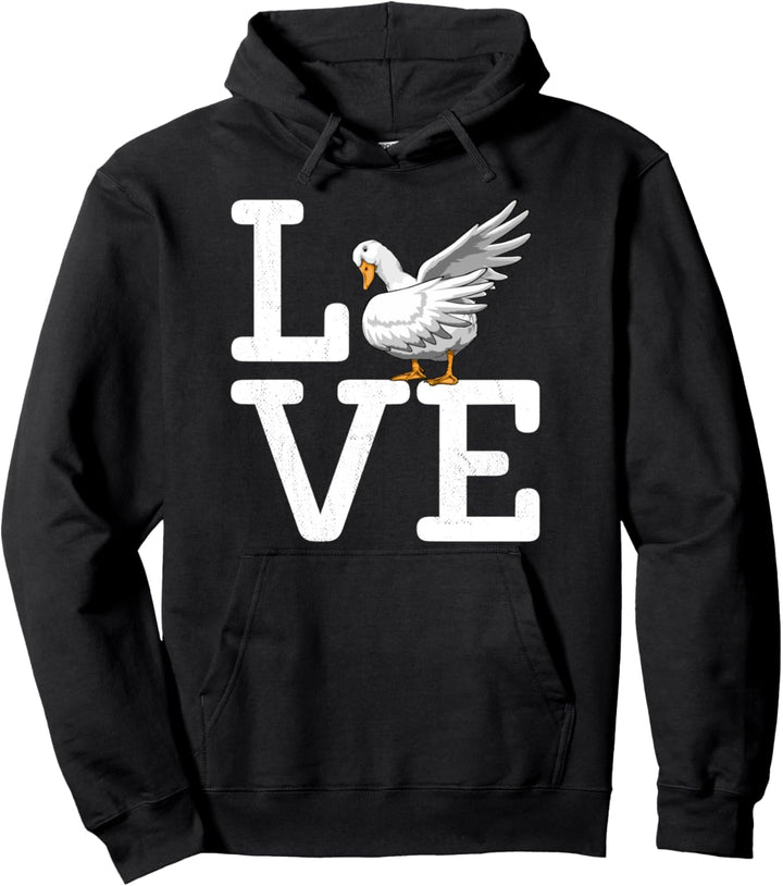Dabbing Duck Love Funny Water Ducklings Pullover Hoodie