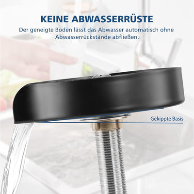 Dyna-Living Edelstahl Gläserspüler, Automatische Glasspüler Waschbecken, Glas Spüler Tassenspüler, C