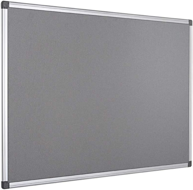 Bi-Office FA0242170 Pinnwand Maya, Filztafel Mit Aluminiumrahmen, Graue Filzoberfläche, 60 x 45 cm G