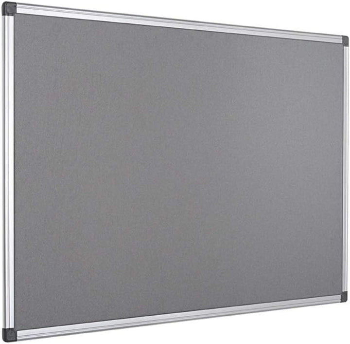 Bi-Office FA0242170 Pinnwand Maya, Filztafel Mit Aluminiumrahmen, Graue Filzoberfläche, 60 x 45 cm G