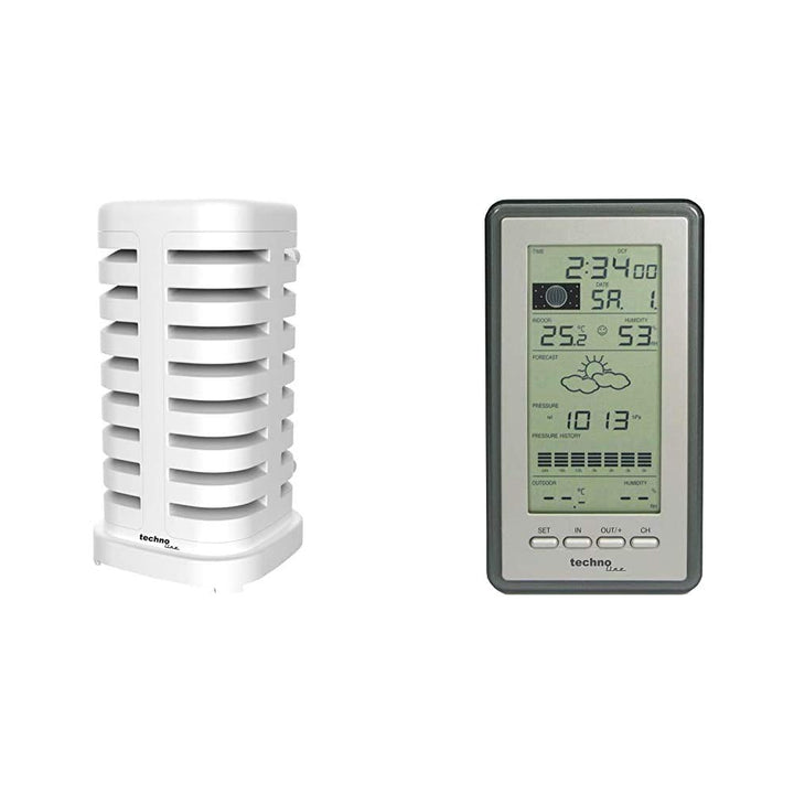 WS 9040-IT Funkwetterstation mit Schutzhülle für den mit Aussensender Bundle mit Wetterschutz, Bundl