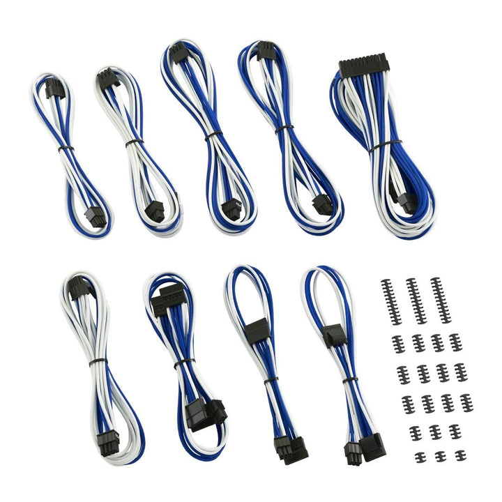 CableMod Classic ModMesh C-Series Cable Kit Corsair AXi, HXi & RM - weiss/blau, Weiss/Blau