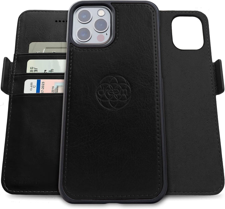 Dreem Fibonacci iPhone 13 Pro Max Brieftaschen-Etui / 2-in-1 stossfestes Etui und abnehmbares Folio