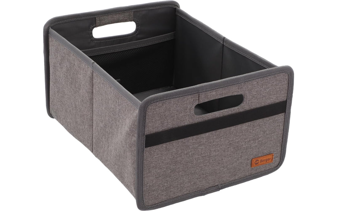 BERGER Faltbox Milo Midi Low | klappbare Aufbewahrungsbox | Organizer für Auto Haushalt Camping | fa