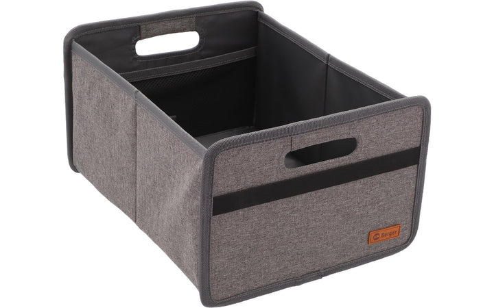 BERGER Faltbox Milo Midi Low | klappbare Aufbewahrungsbox | Organizer für Auto Haushalt Camping | fa