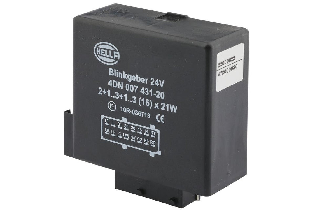 HELLA - Blinkgeber - 24V - 16-polig - gesteckt - elektronisch - 4DN 007 431-201