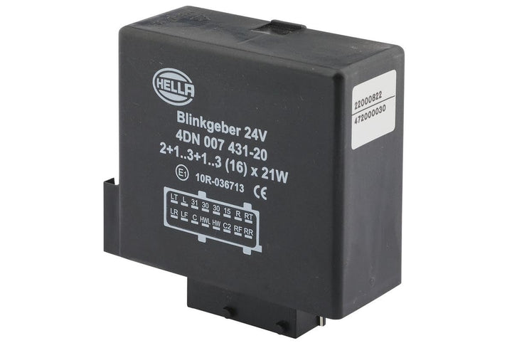 HELLA - Blinkgeber - 24V - 16-polig - gesteckt - elektronisch - 4DN 007 431-201