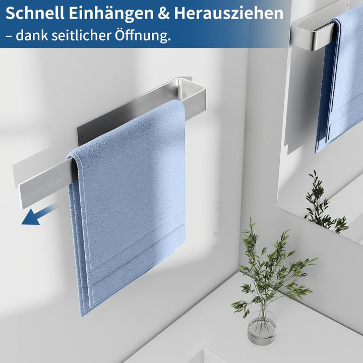 Handtuchhalter Ohne Bohren, BETHOM 40CM Handtuchstange, Badezimmer Handtuchhalter Selbstklebend, Met