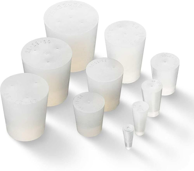 Tuuters 10x Silikonstopfen im Set, Konische Stopfen, Pfropf, Gummistopfen (30 x Ø32 x 26 mm), 30 x Ø