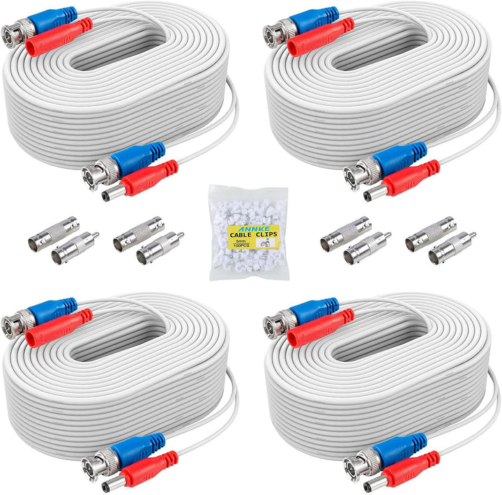 ANNKE BNC Kabel Videokabel CCTV DVR 4 x 30M DC Power für Überwachungskamera Videoüberwachung Überwac