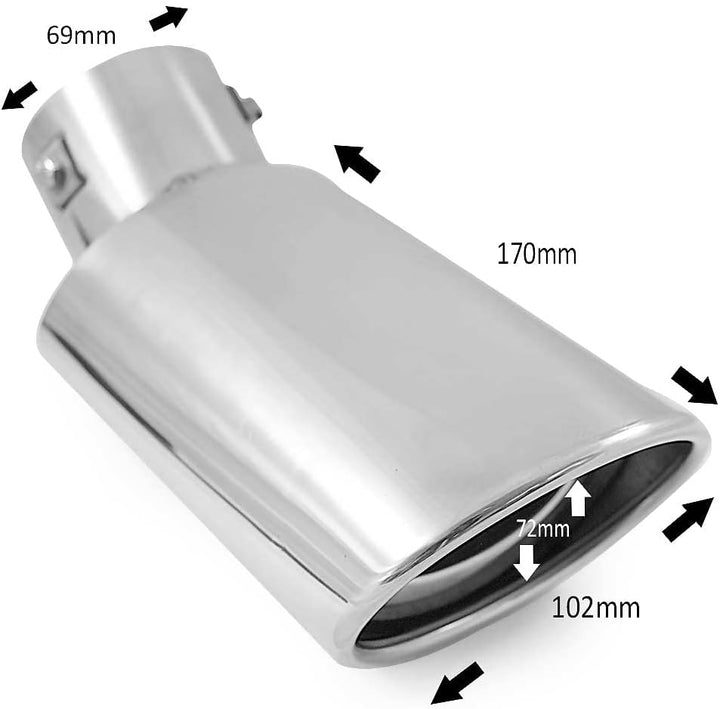 Auspuffblende Endrohr Endstuck Auspuff Blende Schalldampf Sportauspuff Universell Schalldampf Sport