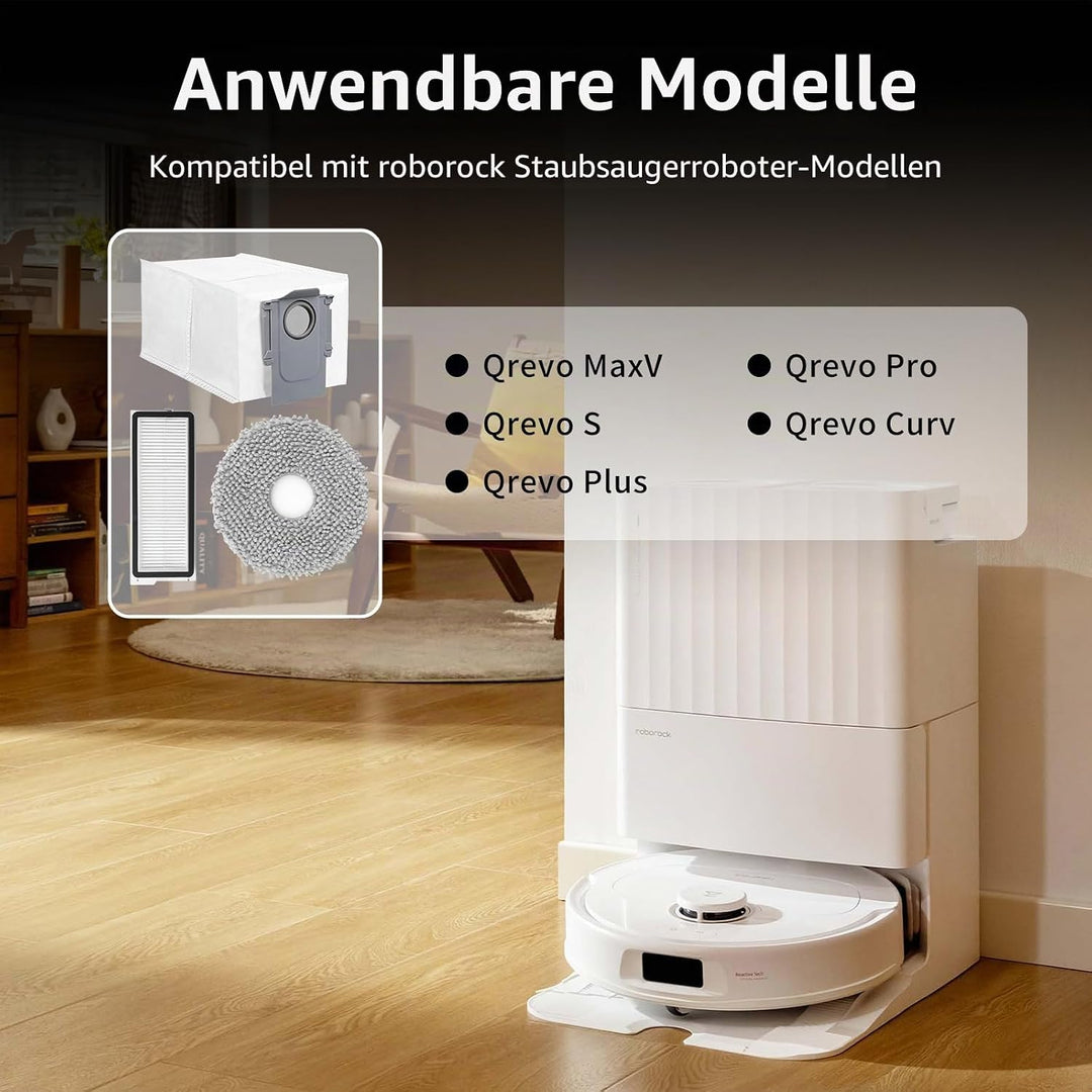 Saugroboter Zubehör für roborock Qrevo Curv, Ersatzteile für roborock Qrevo S5V, QV 35A, QV 35S, Qre