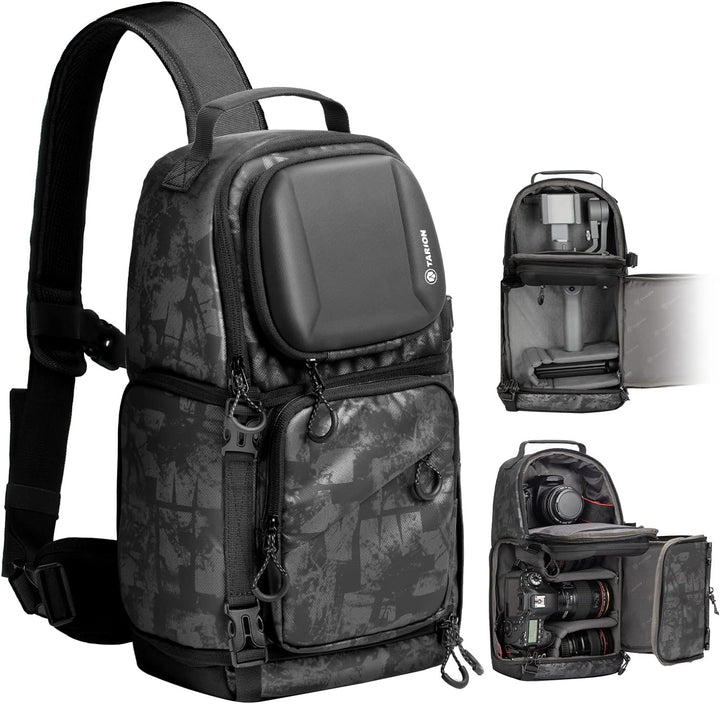 TARION Kameratasche Sling Kamera Schultertasche Umhängetasche Wasserdicht Fotorucksack Spiegelreflex