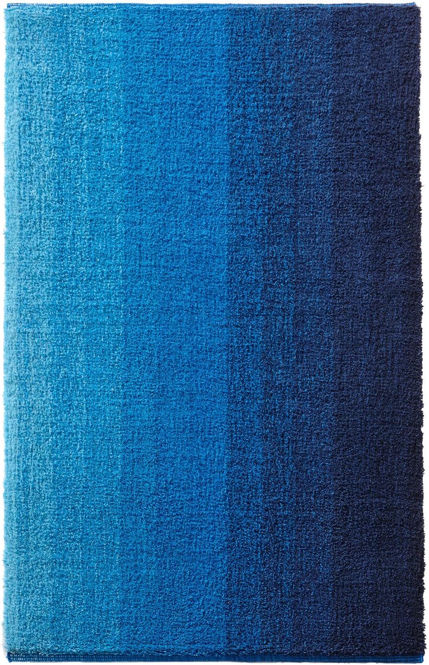 Dyckhoff Badteppich Colori, Blau, 70 x 120 cm, 100% Bio Baumwolle, GOTS 70 x 120 cm Blau, 70 x 120 c
